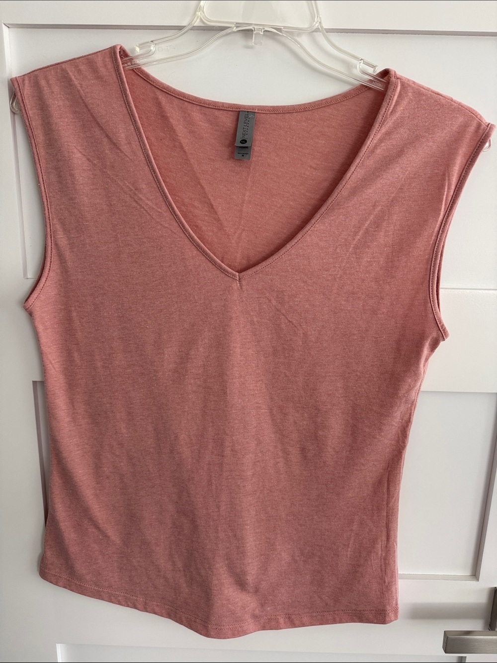 Next Level Apparel Women's V-Neck Tank in Rose Mauve